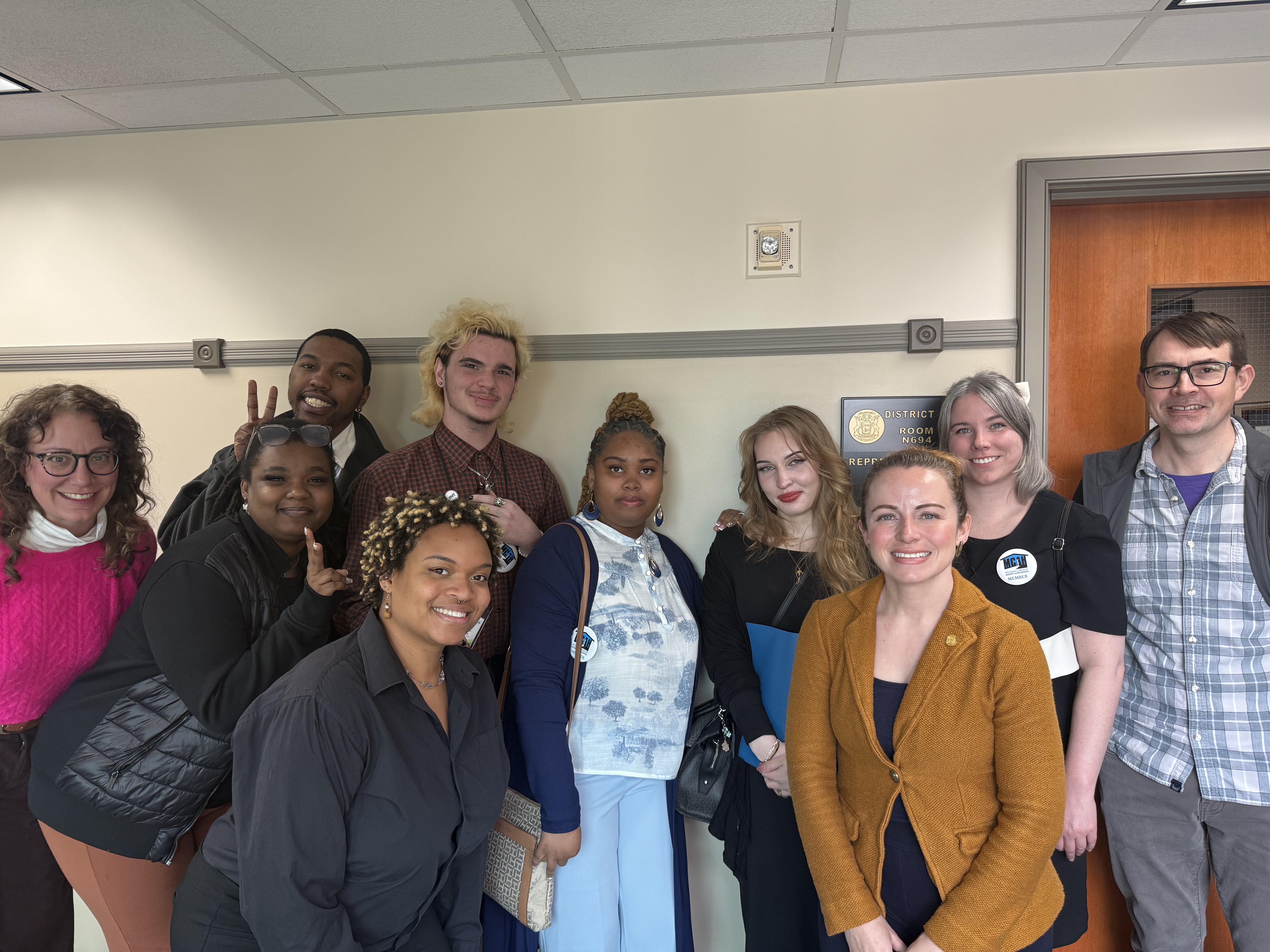 MCAH team members gathered during advocacy day activities